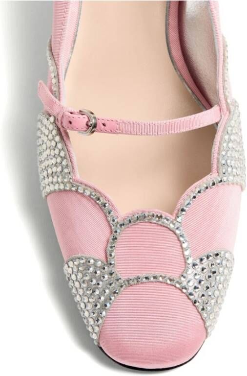 Valentino Garavani Kristal Gesp Roze Hakken Pink Dames