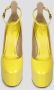 Valentino Garavani Lakleren Plateau Pumps Yellow Dames - Thumbnail 6