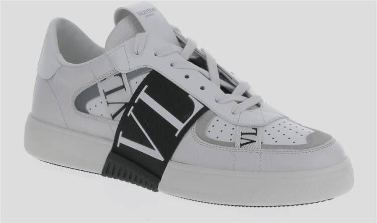 Valentino Garavani Leren lage sneakers White Heren