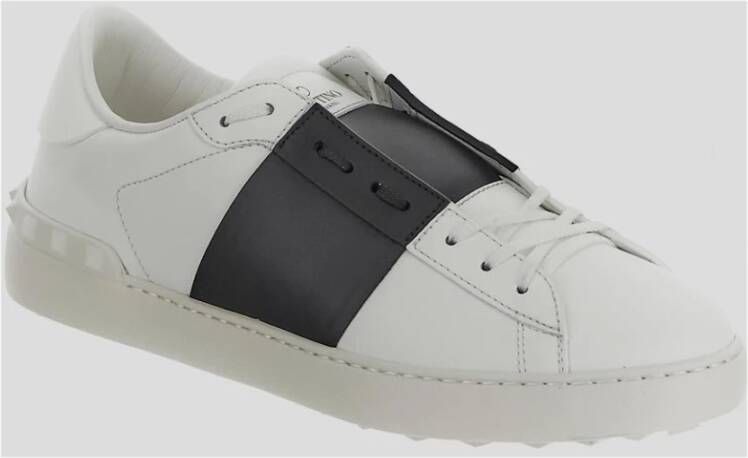 Valentino Garavani Leren Open Sneaker White Heren