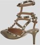 Valentino Garavani Leren Rockstud Pump Schoen Brown Dames - Thumbnail 2