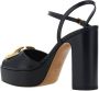 Valentino Garavani Leren Sandalen met Geometrische Hak en VLogo Black Dames - Thumbnail 3