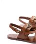 Valentino Garavani Leren sandalen met Vlogo-detail Brown Dames - Thumbnail 4