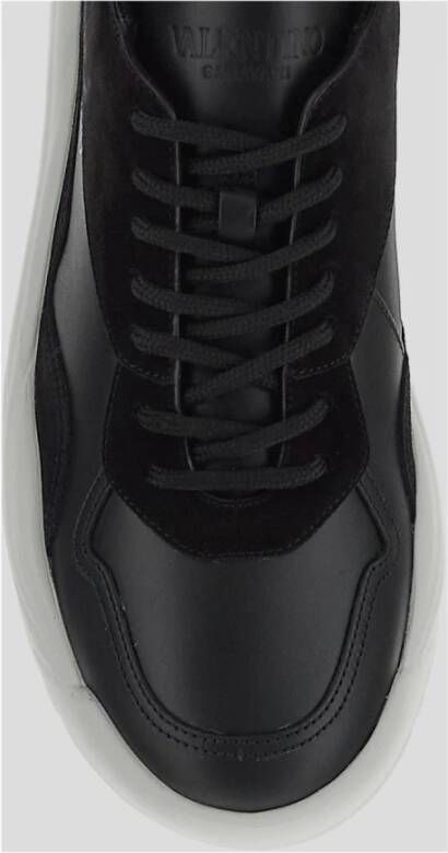 Valentino Garavani Leren Sneaker Gumboy Stijl Black Heren