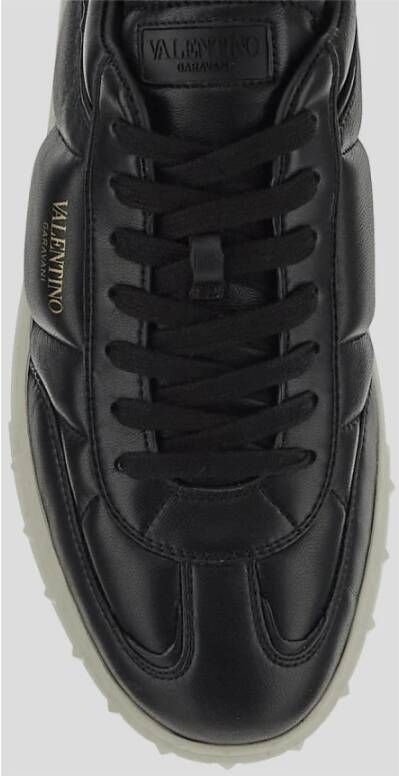 Valentino Garavani Leren Sneaker Upvillage Black Heren