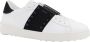 Valentino Garavani Leren sneakers met contrasterende band White Heren - Thumbnail 2