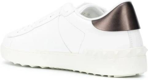 Valentino Garavani Logo Rockstud Open Witte Sneakers White Heren