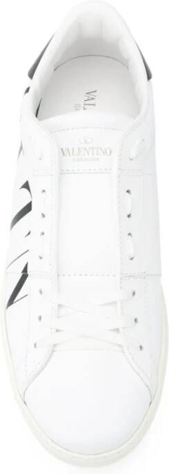 Valentino Garavani Logo Rockstud Open Witte Sneakers White Heren