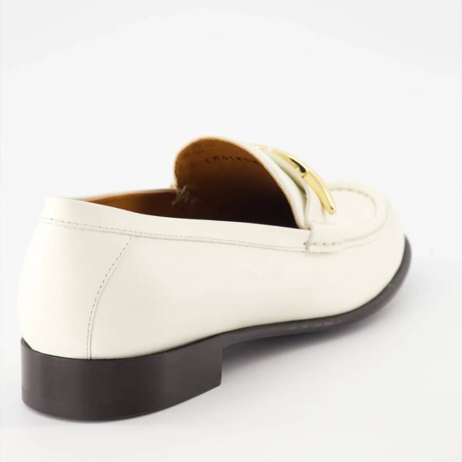 Valentino Garavani Luxe Leren Instaploafers White Dames