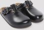 Valentino Garavani Luxe Zwarte Leren Pantoffels Black Heren - Thumbnail 3