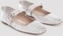 Valentino Garavani Metallic Ballerina Elegante Stijl Gray Dames - Thumbnail 3