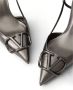 Valentino Garavani Metallic Grijze Slingback Hakken Gray Dames - Thumbnail 2