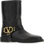 Valentino Garavani Zwarte VLogo Signature Square Toe Laarzen Black Dames - Thumbnail 9