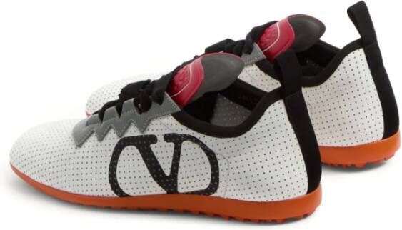 Valentino Garavani Multikleur Sneakers met Logoprint Gray Dames