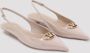 Valentino Garavani Nude Leren Ballerina Elegante Stijl Pink Dames - Thumbnail 3