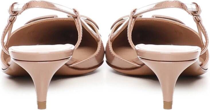 Valentino Garavani Nude VLogo Slingback Pumps Beige Dames