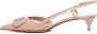 Valentino Garavani Nude VLogo Slingback Pumps Beige Dames - Thumbnail 4