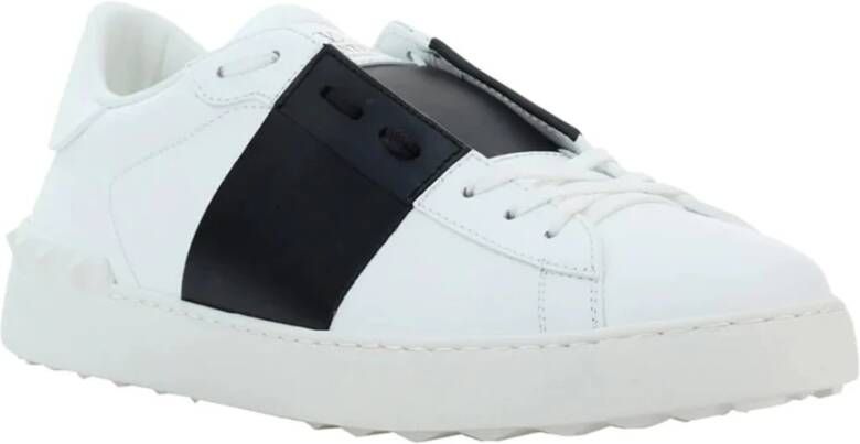 Valentino Garavani Open leren sneakers met studs White Dames