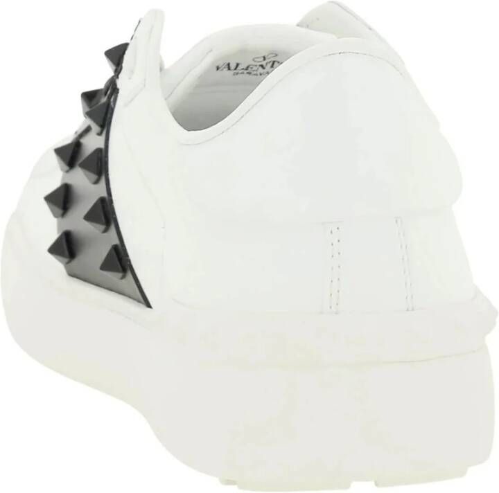 Valentino Garavani Open leren sneakers met studs White Heren