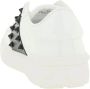 Valentino Garavani Witte Leren Sneakers met Studs White Dames - Thumbnail 3