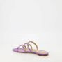 Valentino Garavani Paarse leren Rockstud sandalen Purple Dames - Thumbnail 3