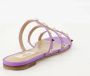 Valentino Garavani Paarse leren Rockstud sandalen Purple Dames - Thumbnail 4