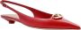 Valentino Garavani Patentleren Slingback met VLogo Handtekening Red Dames - Thumbnail 2