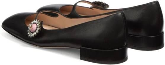 Valentino Garavani Platte Ballerina Schoenen Black Dames