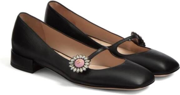 Valentino Garavani Platte Ballerina Schoenen Black Dames