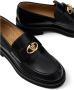 Valentino Garavani Platte Leren Instap Schoenen Goud Black Dames - Thumbnail 4