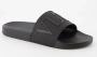 Valentino Garavani Reliëf Logo Rubber Sliders Black Heren - Thumbnail 3