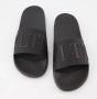 Valentino Garavani Reliëf Logo Rubber Sliders Black Heren - Thumbnail 6