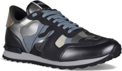 Valentino Garavani Camouflage Rockrunner Sneakers Black Heren