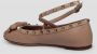 Valentino Garavani Studded Ballerina Flats Beige Dames - Thumbnail 4