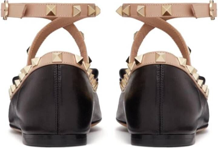 Valentino Garavani Rockstud Ballerinas Black Dames