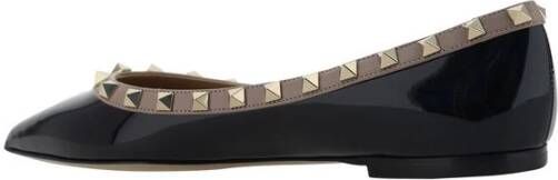 Valentino Garavani Rockstud ballerina's van leer Black Dames