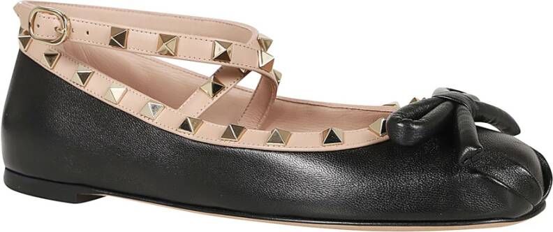 Valentino Garavani Studded Ballet Flats Black Dames