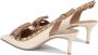 Valentino Garavani Rockstud Bow Slingback Pumps Beige Dames - Thumbnail 3