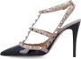 Valentino Garavani Rockstud Caged Enkelband Pomp Black Dames - Thumbnail 3