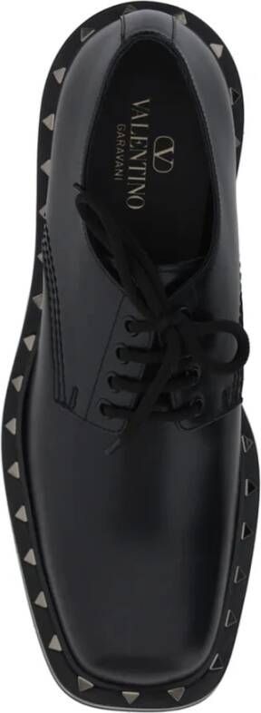 Valentino Garavani Rockstud Derby Schoenen Black Heren