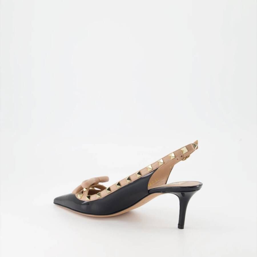 Valentino Garavani Rockstud Enkelband Pumps Black Dames