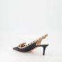 Valentino Garavani Zwarte Patentleren Rockstud Slingback Hakken Black Dames - Thumbnail 8