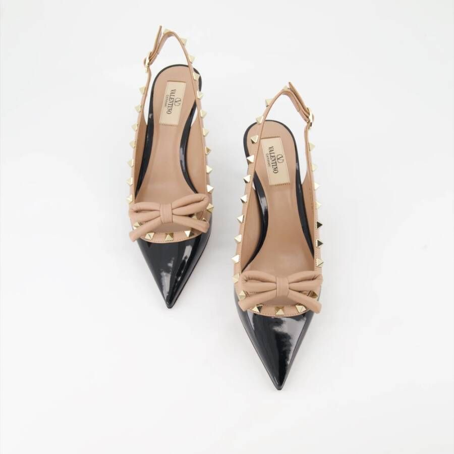 Valentino Garavani Rockstud Enkelband Pumps Black Dames