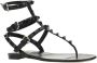 Valentino Garavani Zwarte Rockstud Sandalen Ss22 Black Dames - Thumbnail 2