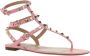 Valentino Garavani Rockstud Flip-Flop Sandalen Pink Dames - Thumbnail 5