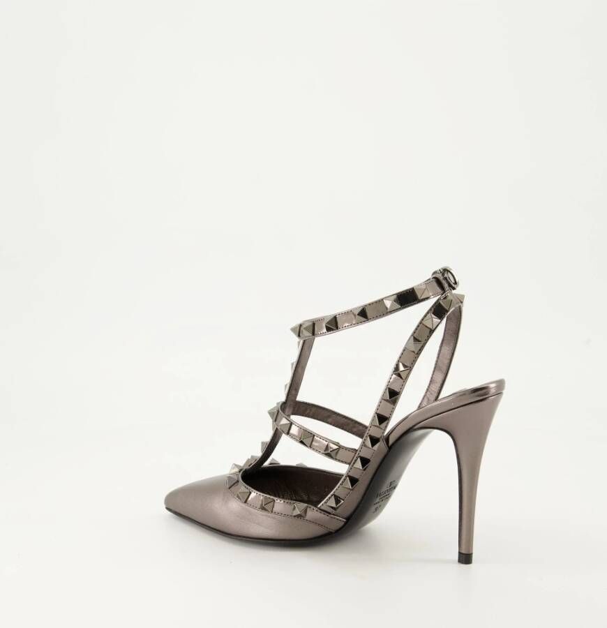 Valentino Garavani Rockstud Hakken Herfst-Winter 2024 Vrouwen Gray Dames