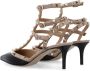 Valentino Garavani Rockstud Lakleren Enkelband Pomp Black Dames - Thumbnail 4