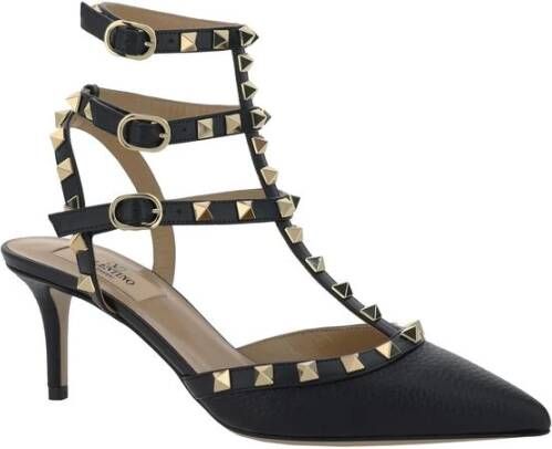 Valentino Garavani Rockstud Leren Pumps Black Dames