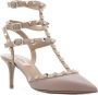 Valentino Garavani Rockstud Leren Pumps Vrouwen Italië Beige Dames - Thumbnail 2