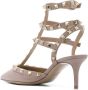 Valentino Garavani Rockstud Leren Pumps Vrouwen Italië Beige Dames - Thumbnail 3